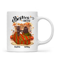 Fall Season Best Friends Sisters Fireplace Personalized Mug